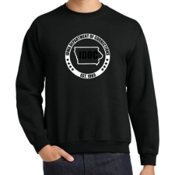 Gildan Heavy Blend Crewneck Sweatshirt, Black (L) 