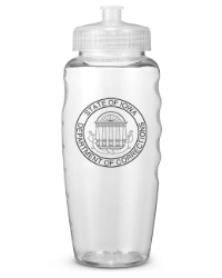 Clear Water Bottle 30oz Polyclear Gripper Bottle 